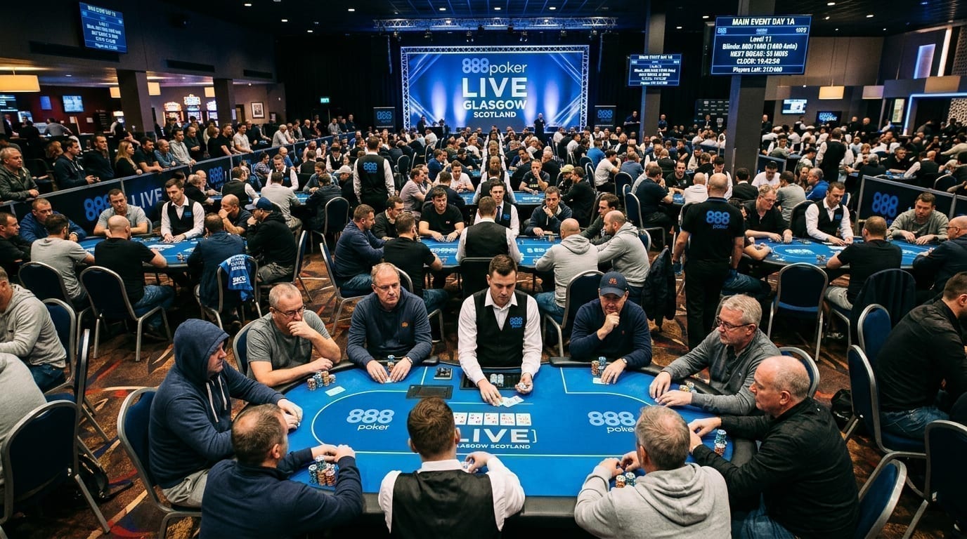 888poker LIVE Debuts in Glasgow with £500K GTD Championship Series