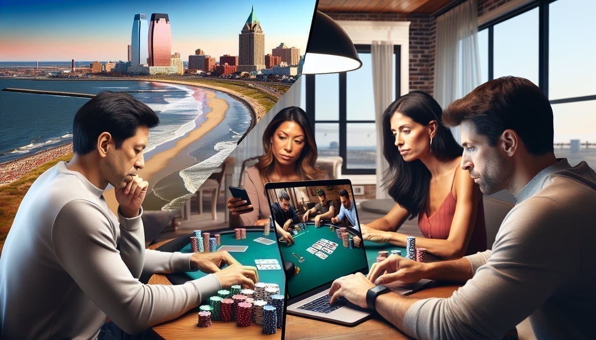 Players across New Jersey connected through BetMGM's poker network