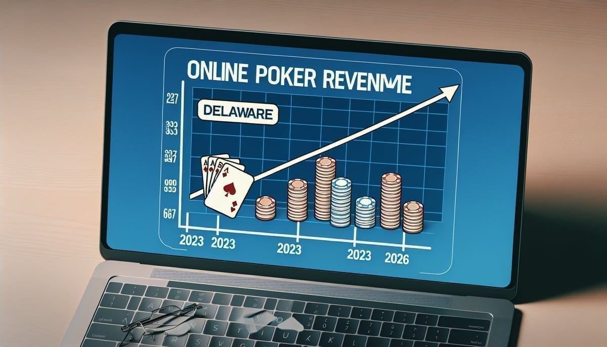 Delaware online poker revenue growth chart