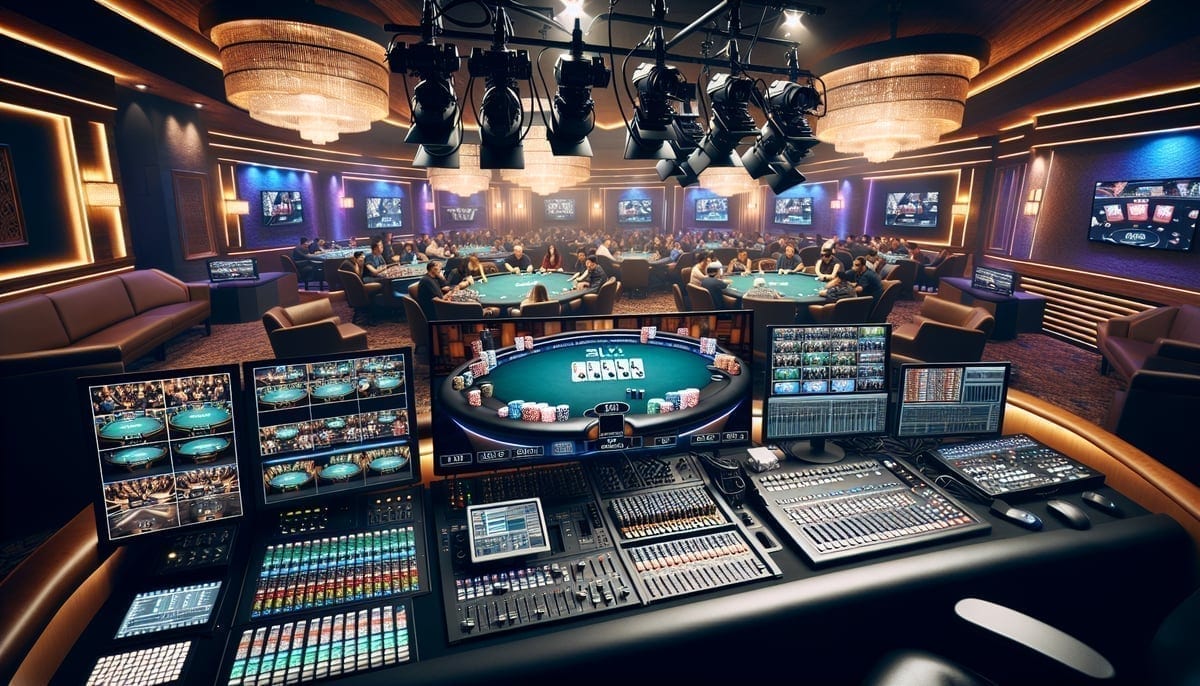 Live poker streaming setup
