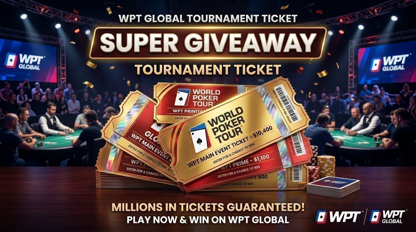 WPT Global Launches Massive Tournament Ticket Super Giveaway to Combat Overlays