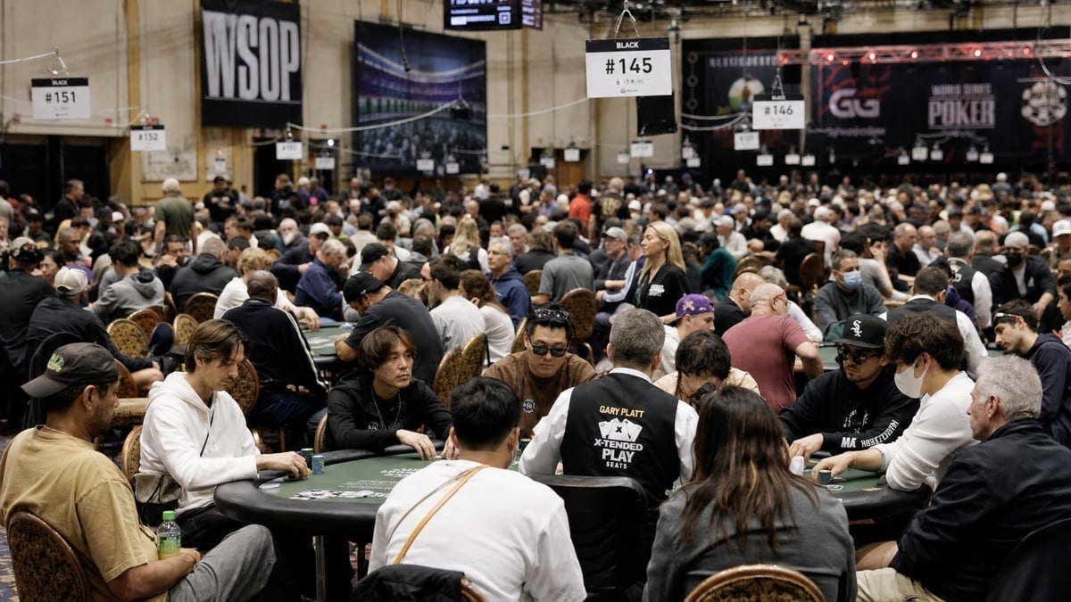 Japanese poker players competing at WSOP tables in Las Vegas